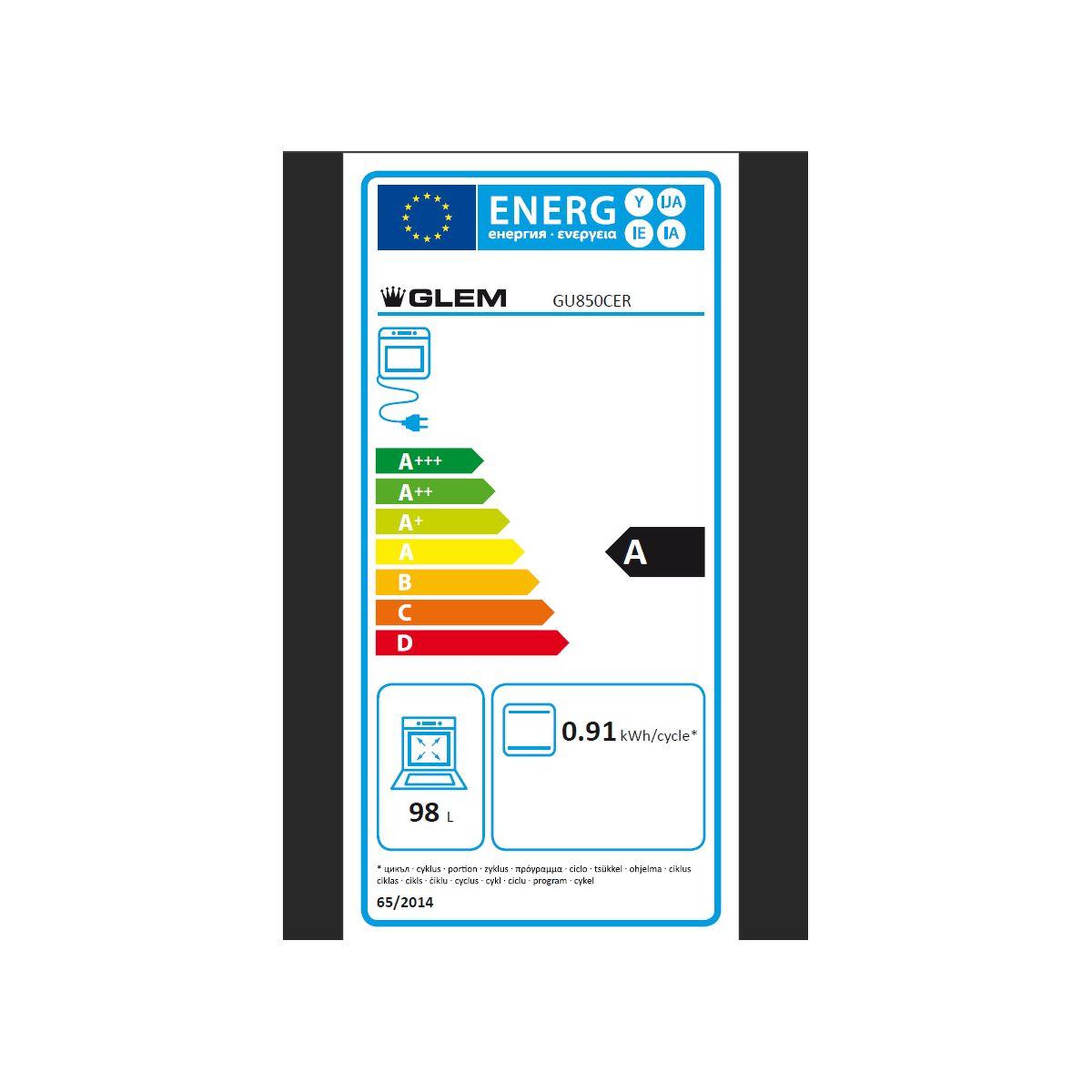 Voir la diapositive 6 : Glem Piano de cuisson gaz gu850cer