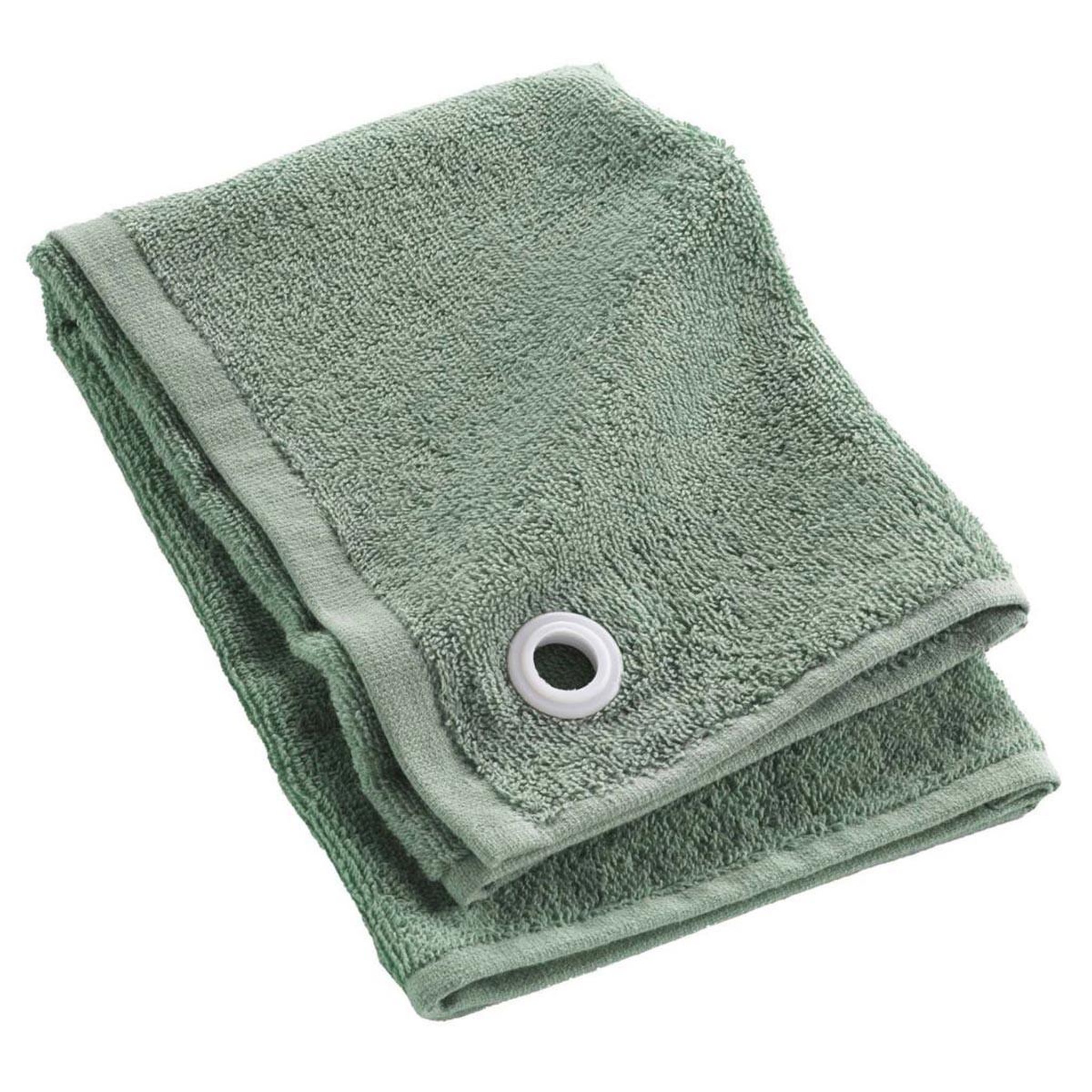 Douceur d'Intérieur Essuie main en éponge  cuistot  50x50cm vert cèdre