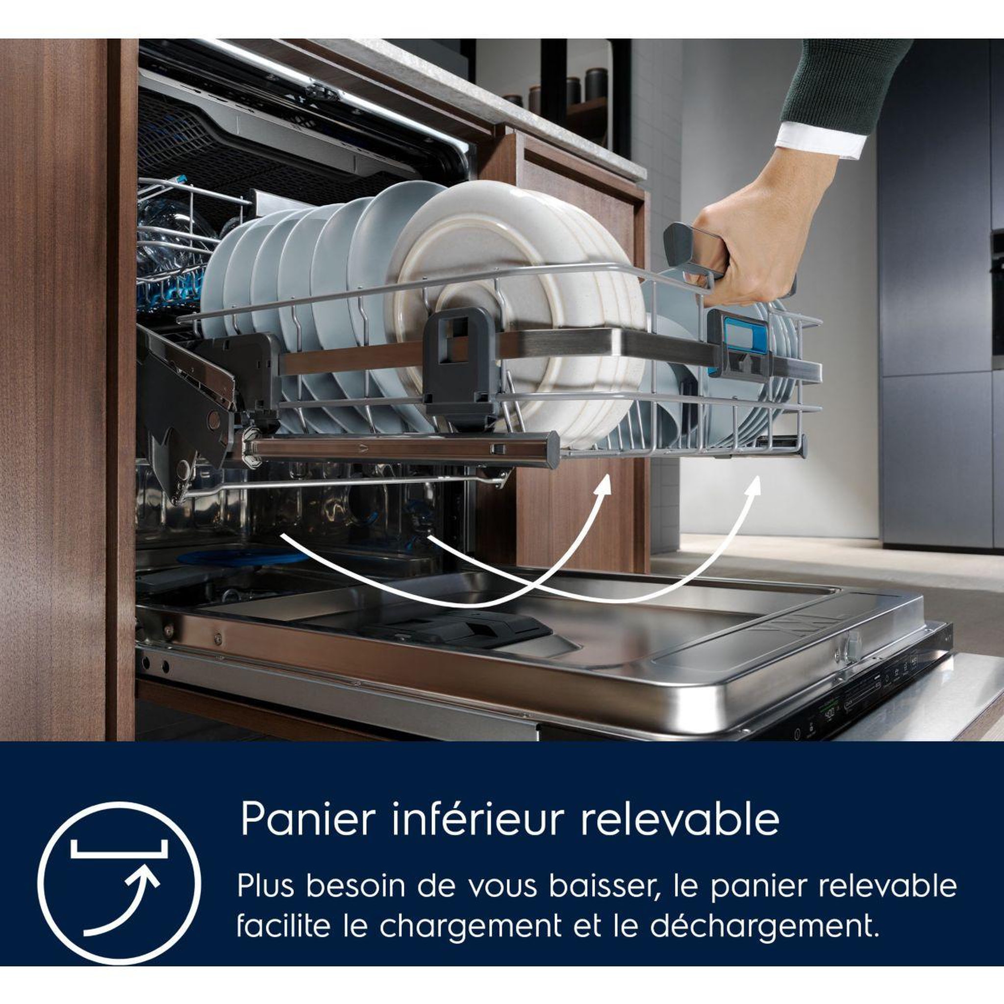 Voir la diapositive 2 : ELECTROLUX Lave vaisselle encastrable EEC67310L ComfortLift