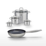 ELO Lot Poêle 28cm et 4 Faitouts Elo Profi Therm Platinum