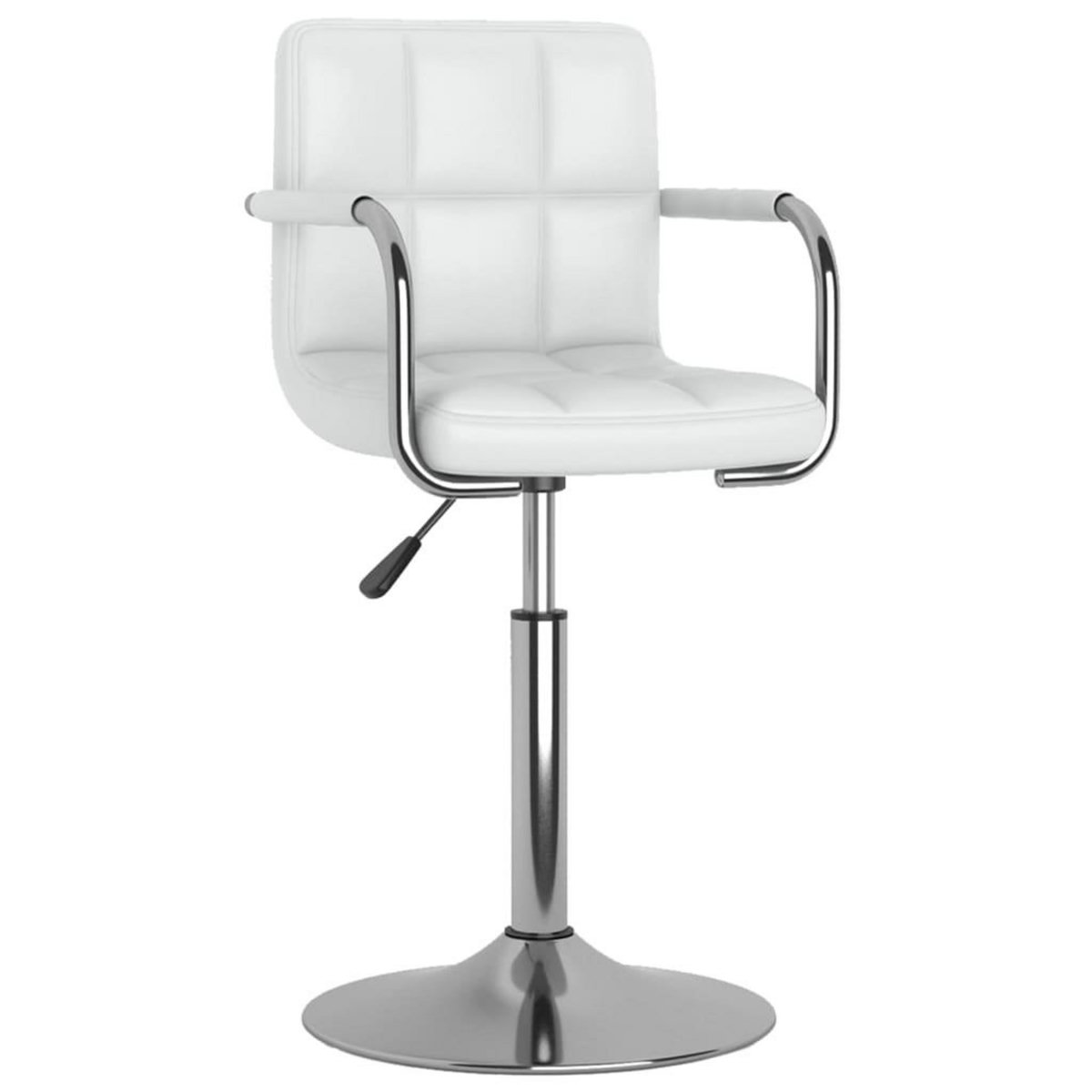 VIDAXL Chaise de salle a manger Blanc Similicuir
