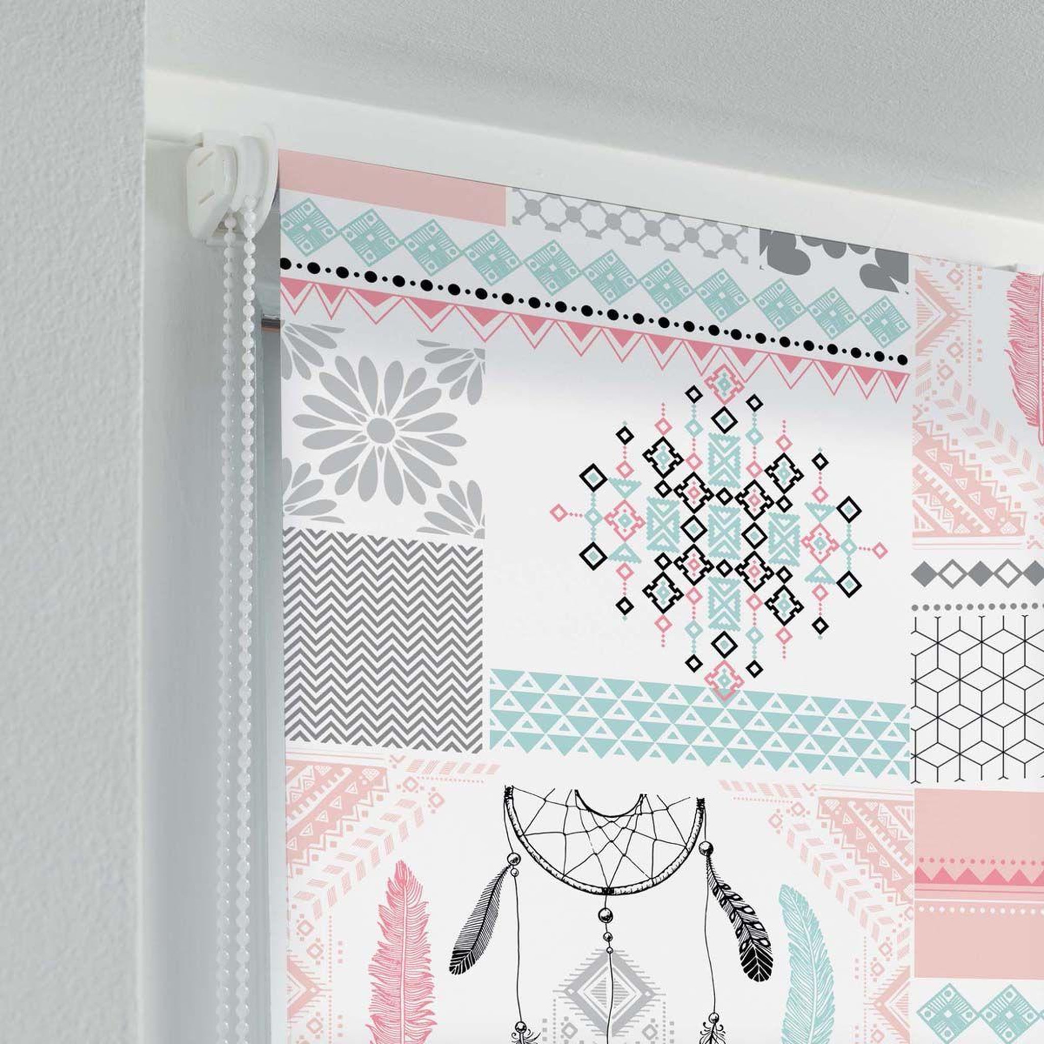 Voir la diapositive 2 : Douceur d'Intérieur Store enrouleur tamisant  wapo  60x90cm multicolore