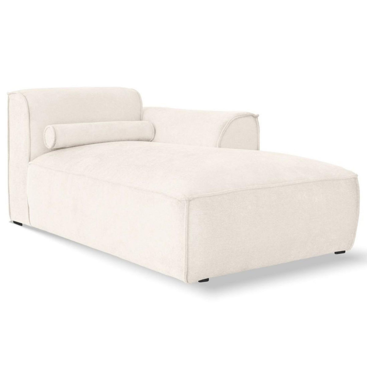 BEST MOBILIER Felix - module d'assise méridienne droit en tissu texturé