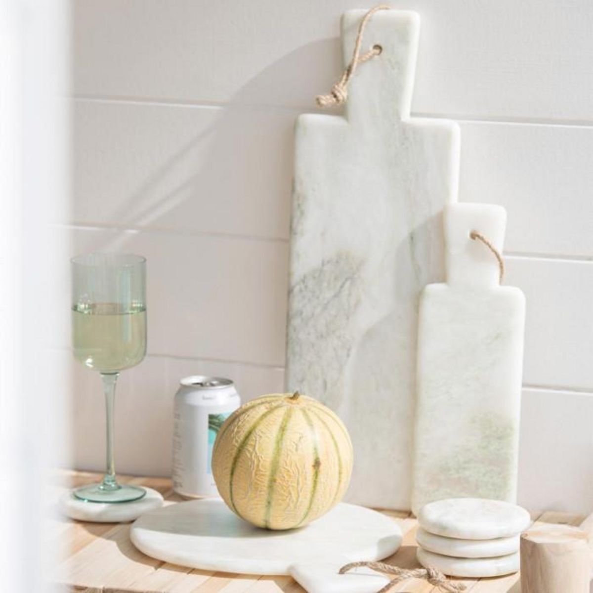 Paris Prix Planche de Présentation en Marbre  Odell  48cm Blanc & Vert