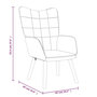 Voir la diapositive 6 : VIDAXL Chaise de relaxation Taupe Tissu