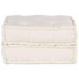 Voir la diapositive 2 : VIDAXL Pouf modulaire creme 70x70x36 tissu