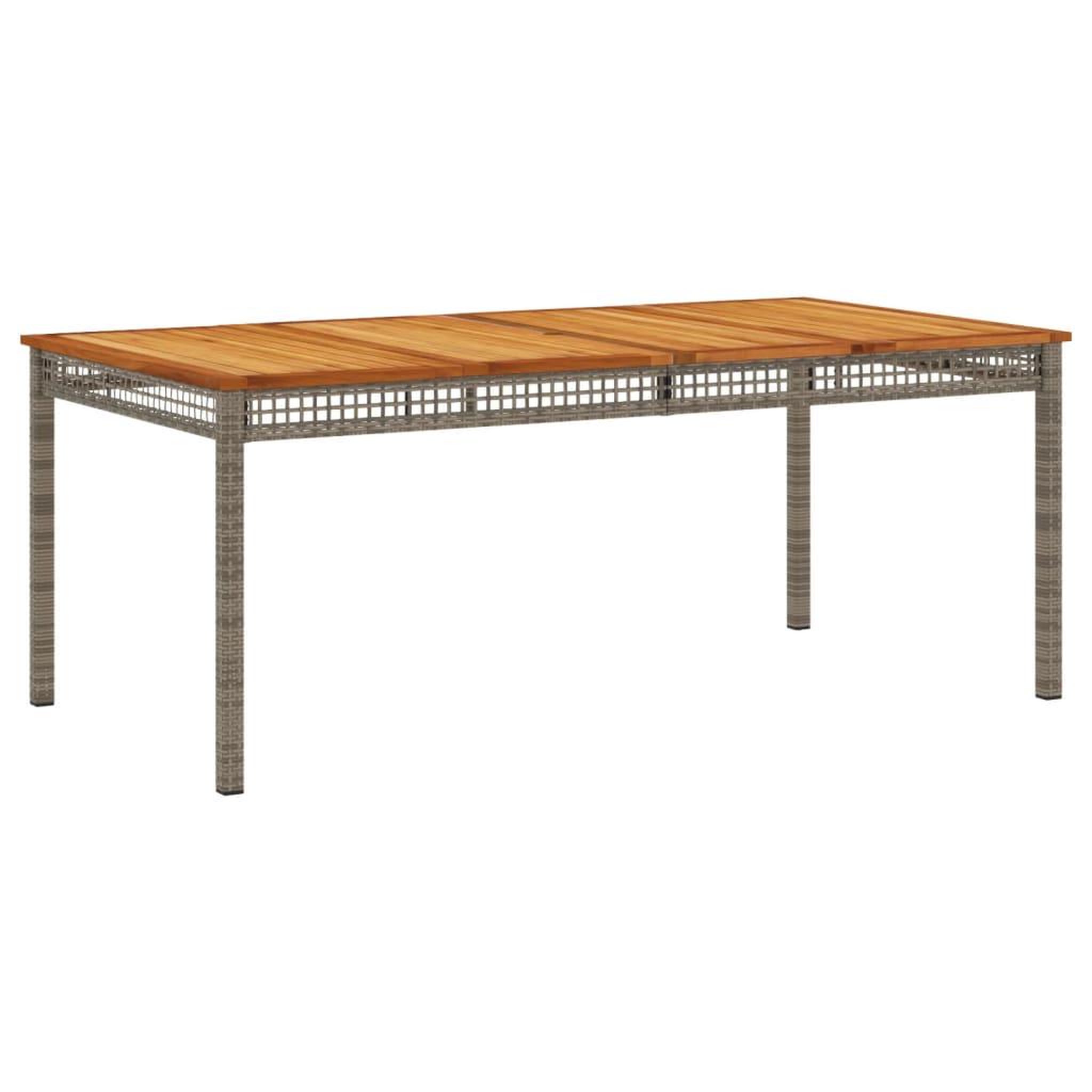 Voir la diapositive 5 : VIDAXL Ensemble a manger de jardin et coussins 7 pcs gris rotin