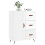 Voir la diapositive 3 : VIDAXL Buffet Blanc brillant 69,5x34x90 cm Bois d'ingenierie