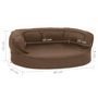 Voir la diapositive 6 : VIDAXL Matelas de lit ergonomique pour chien 60x42 cm Aspect de lin