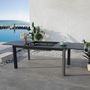 Voir la diapositive 3 : RED DECO Table de jardin extensible CUBA Gris Aluminium 160/240 x 90 x 75 cm