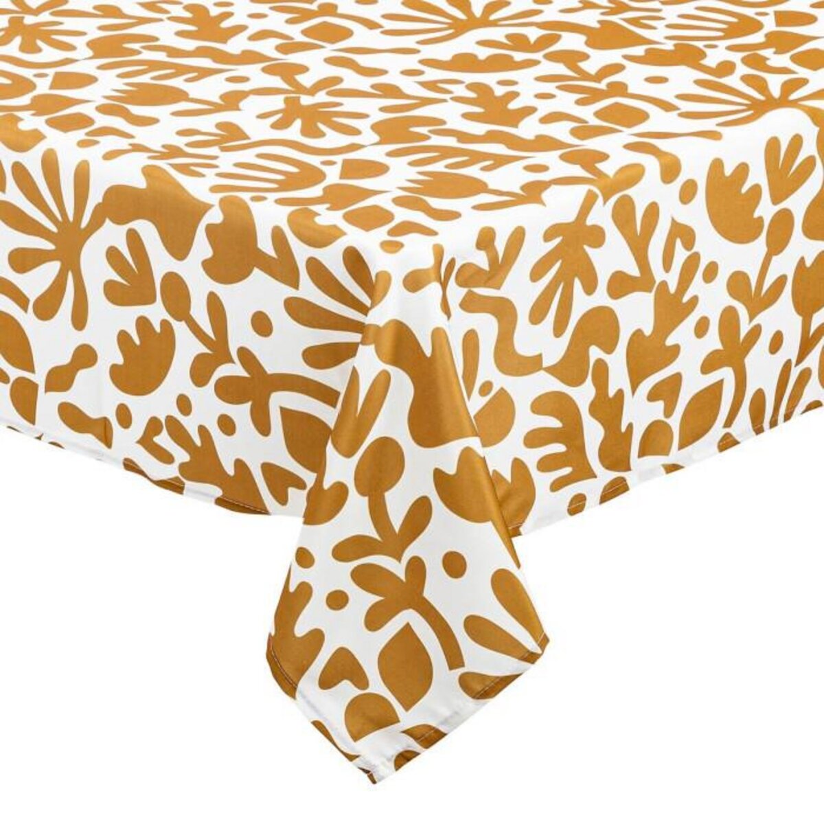 ATMOSPHERA Nappe Antitache Imprimé  Jolan  140x240cm Ocre