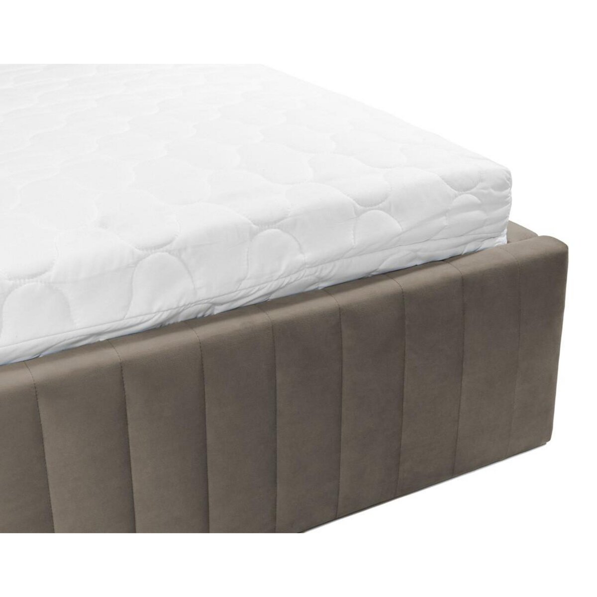 BEST MOBILIER Stuart - lit coffre - 140x200 cm - sommier inclus - en velours