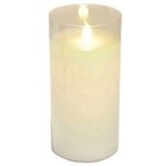 Paris Prix Bougie Ronde LED  Verrine  15cm Blanc