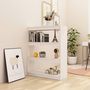 Voir la diapositive 3 : VIDAXL Bibliotheque/Separateur de piece Blanc 100x30x103 cm Pin massif