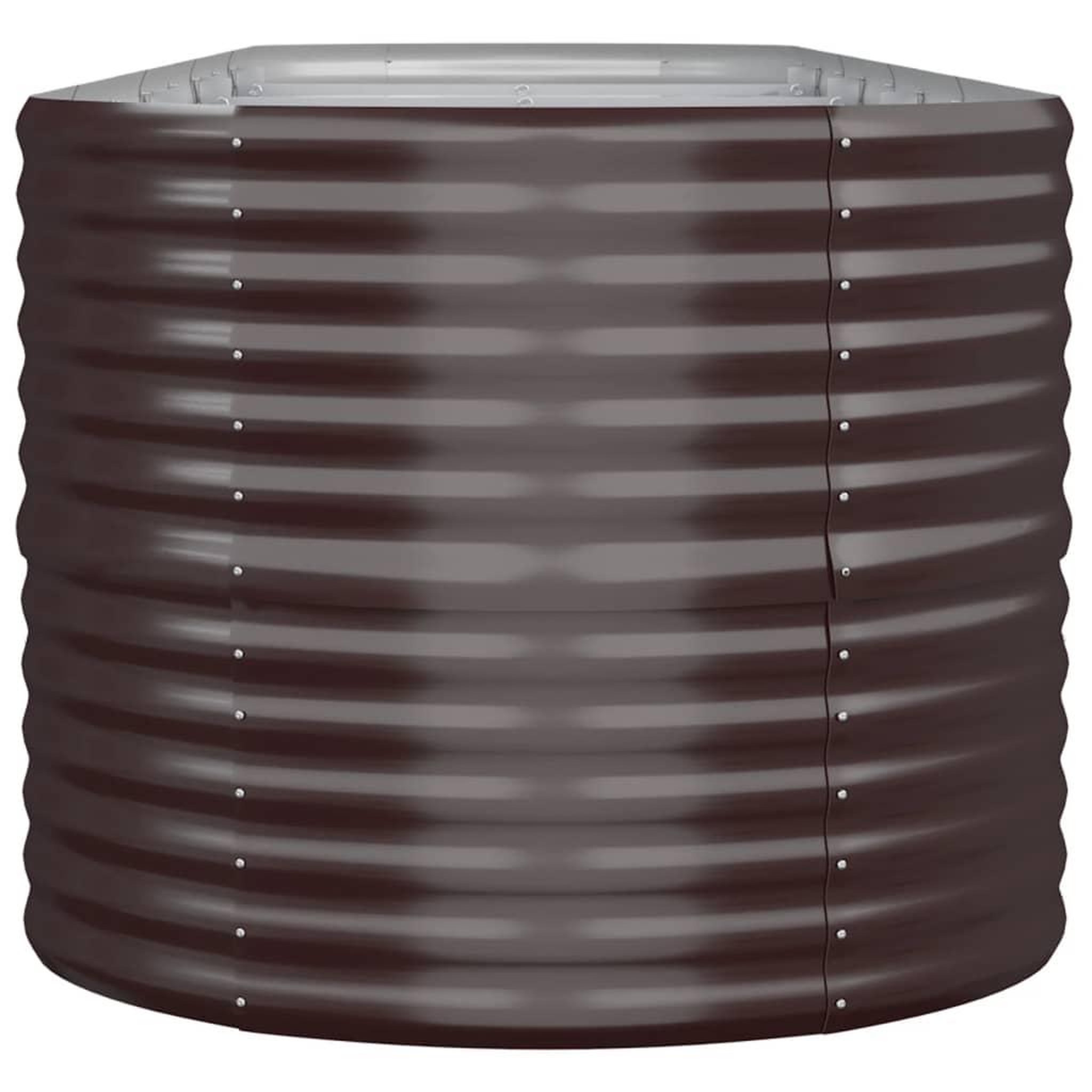 Voir la diapositive 4 : VIDAXL Lit sureleve de jardin Acier enduit de poudre marron