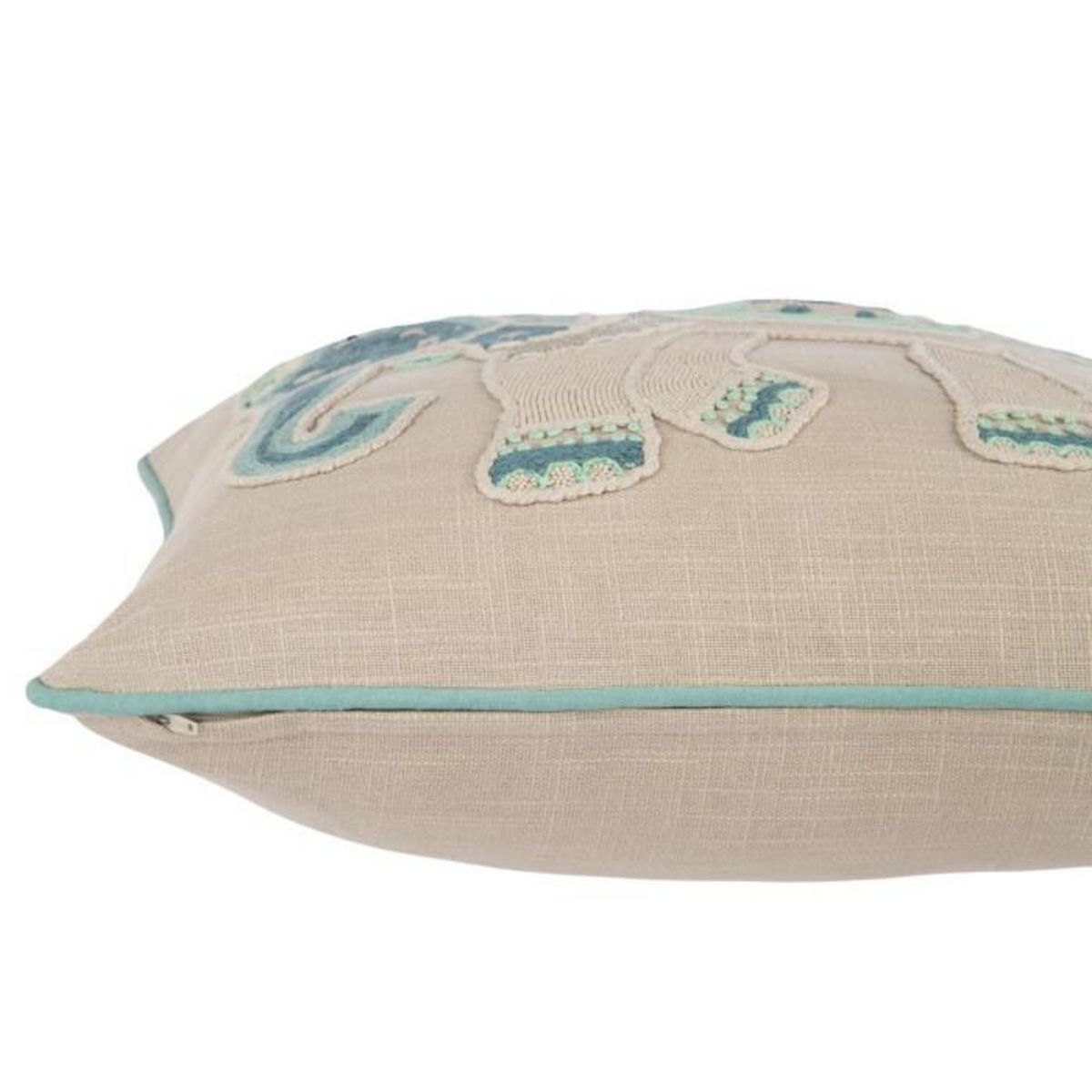 Paris Prix Coussin Design Éléphant  Mediterranean  Gris & Bleu