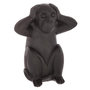 Voir la diapositive 2 : ATMOSPHERA Lot de 3 Statues Singes  Sagesse  24cm Noir
