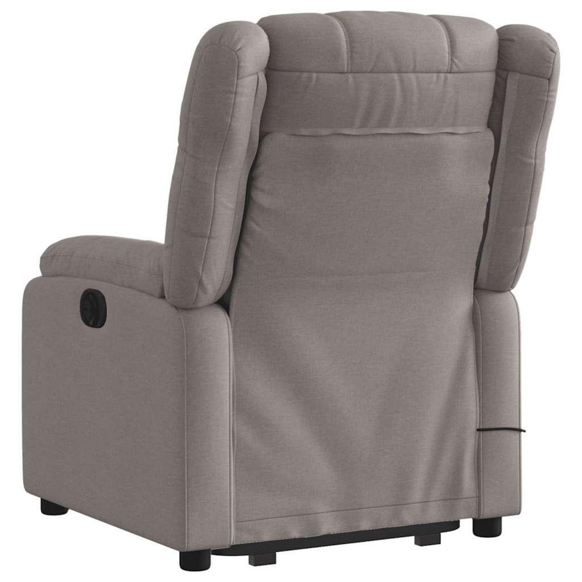 VIDAXL Fauteuil inclinable de massage electrique Taupe Tissu