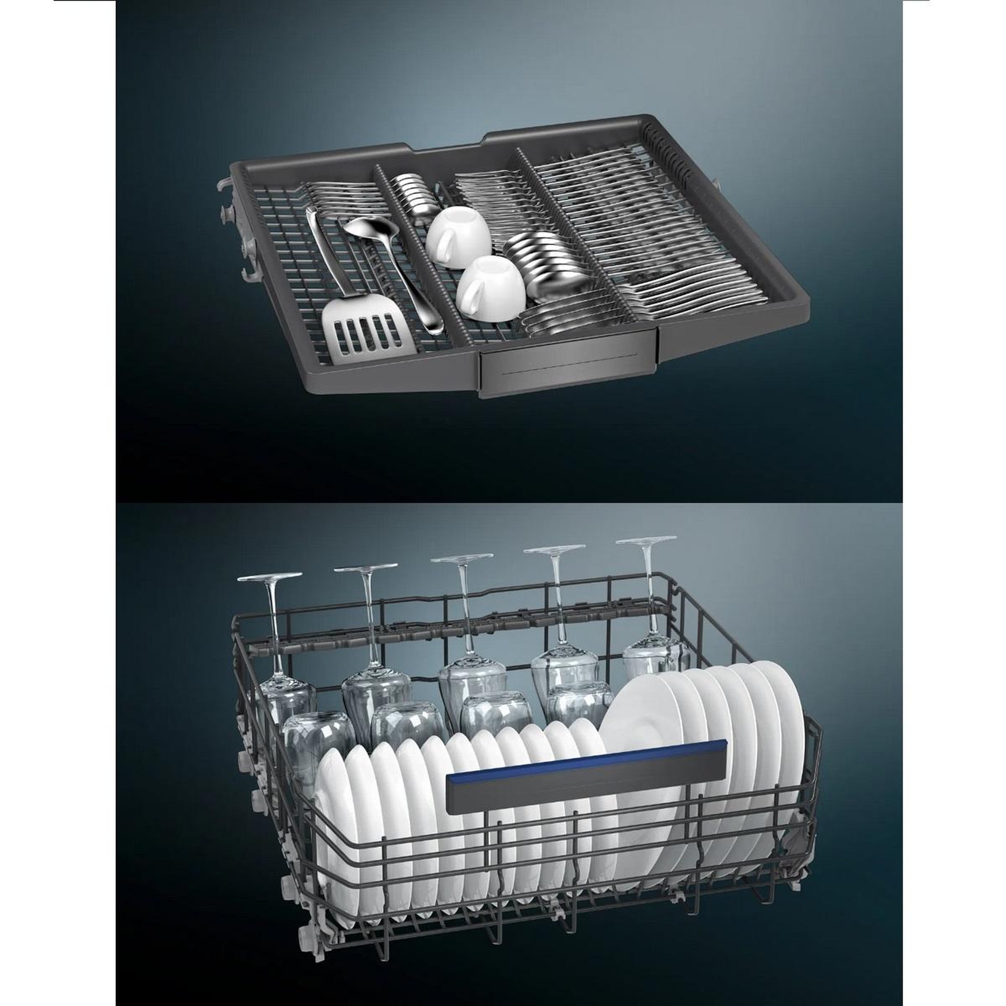 Voir la diapositive 6 : Siemens Lave-vaisselle 60cm 14 couverts 42db intégrable avec bandeau inox - sn55es11ce