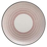 SECRET DE GOURMET Lot de 6 Assiettes à Dessert Porcelaine  Lunis  19cm Rouge