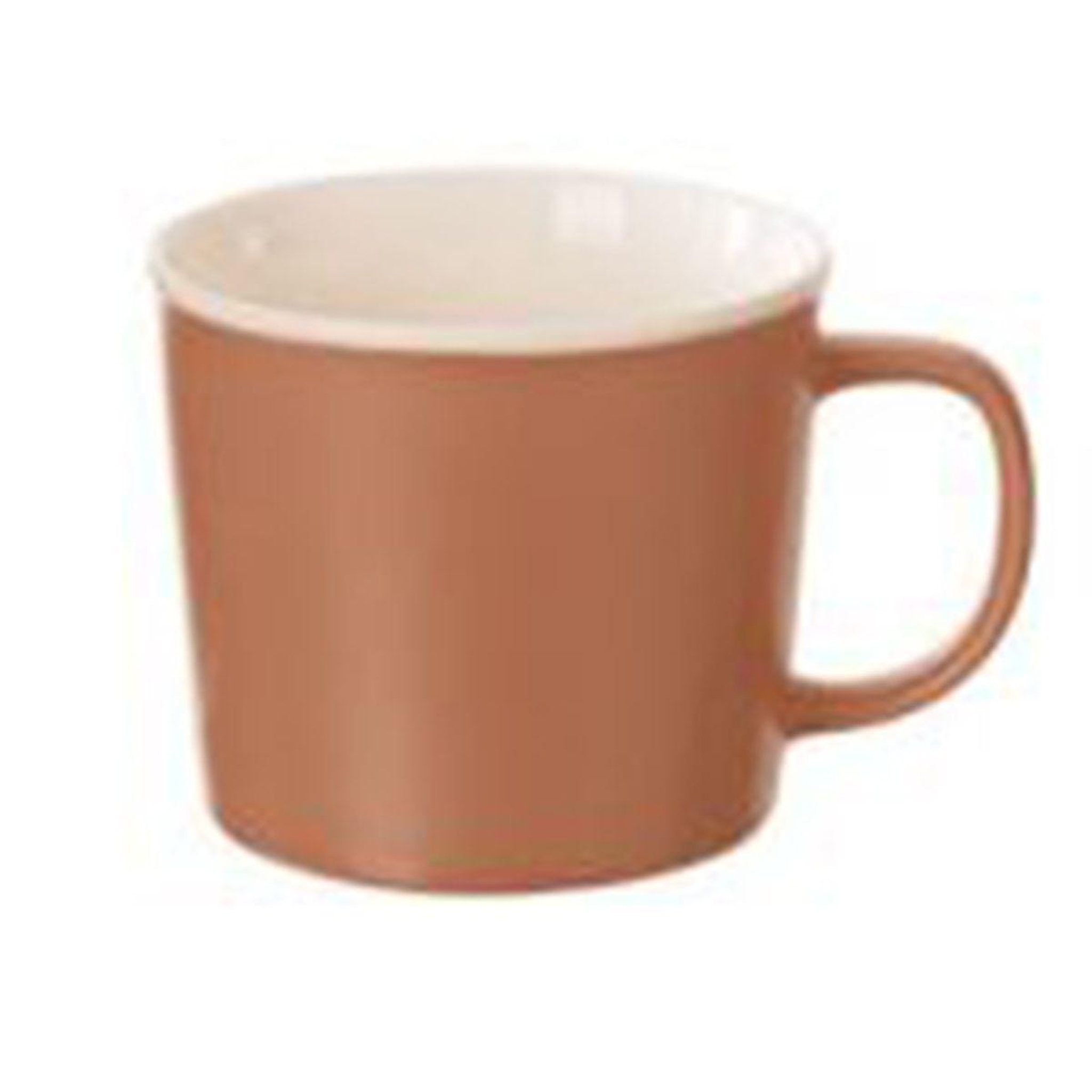 Voir la diapositive 2 : SECRET DE GOURMET Lot de 6 mugs en porcelaine  nature  38cl terracotta