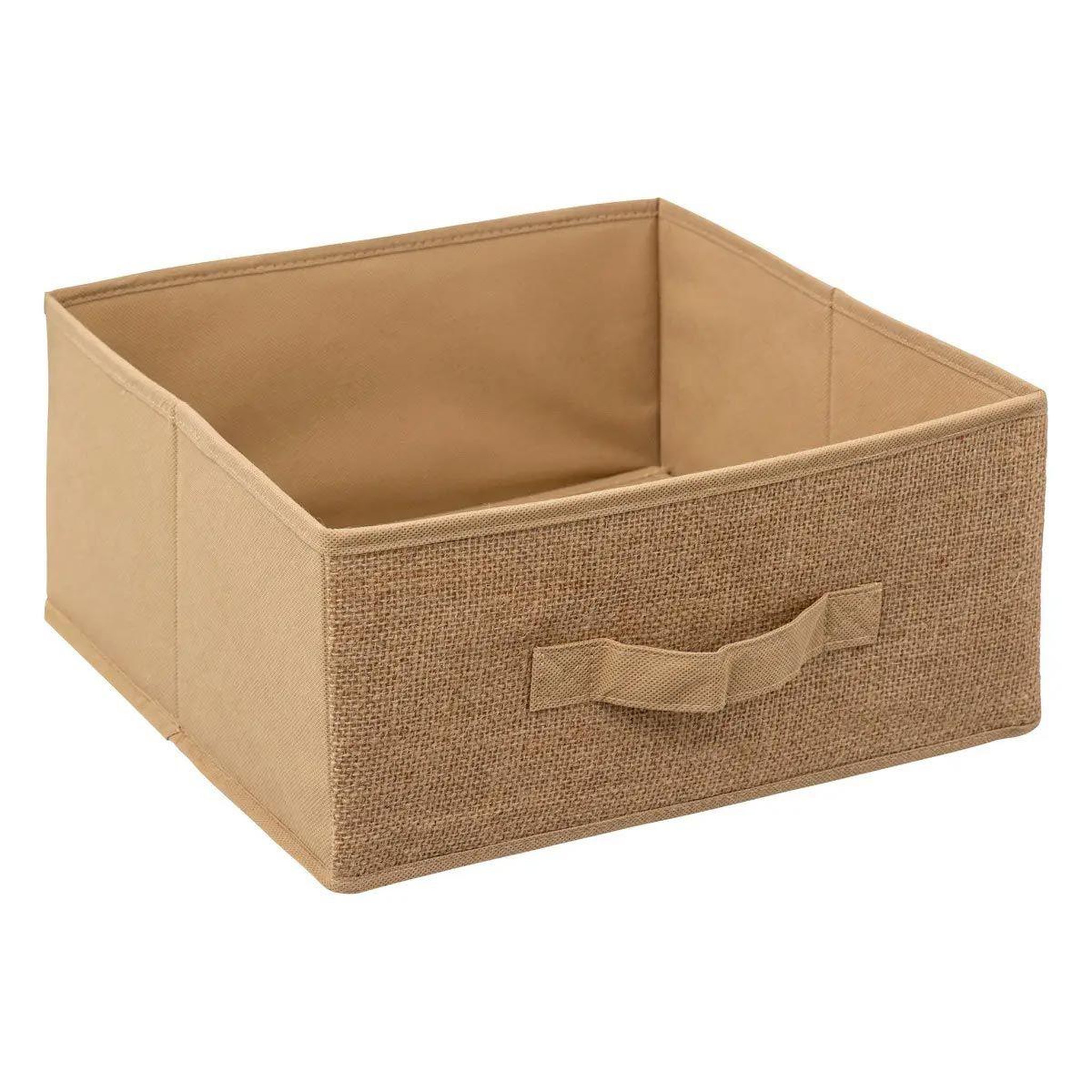 FIVE Boîte de rangement  toile de jute  31x31cm beige lin