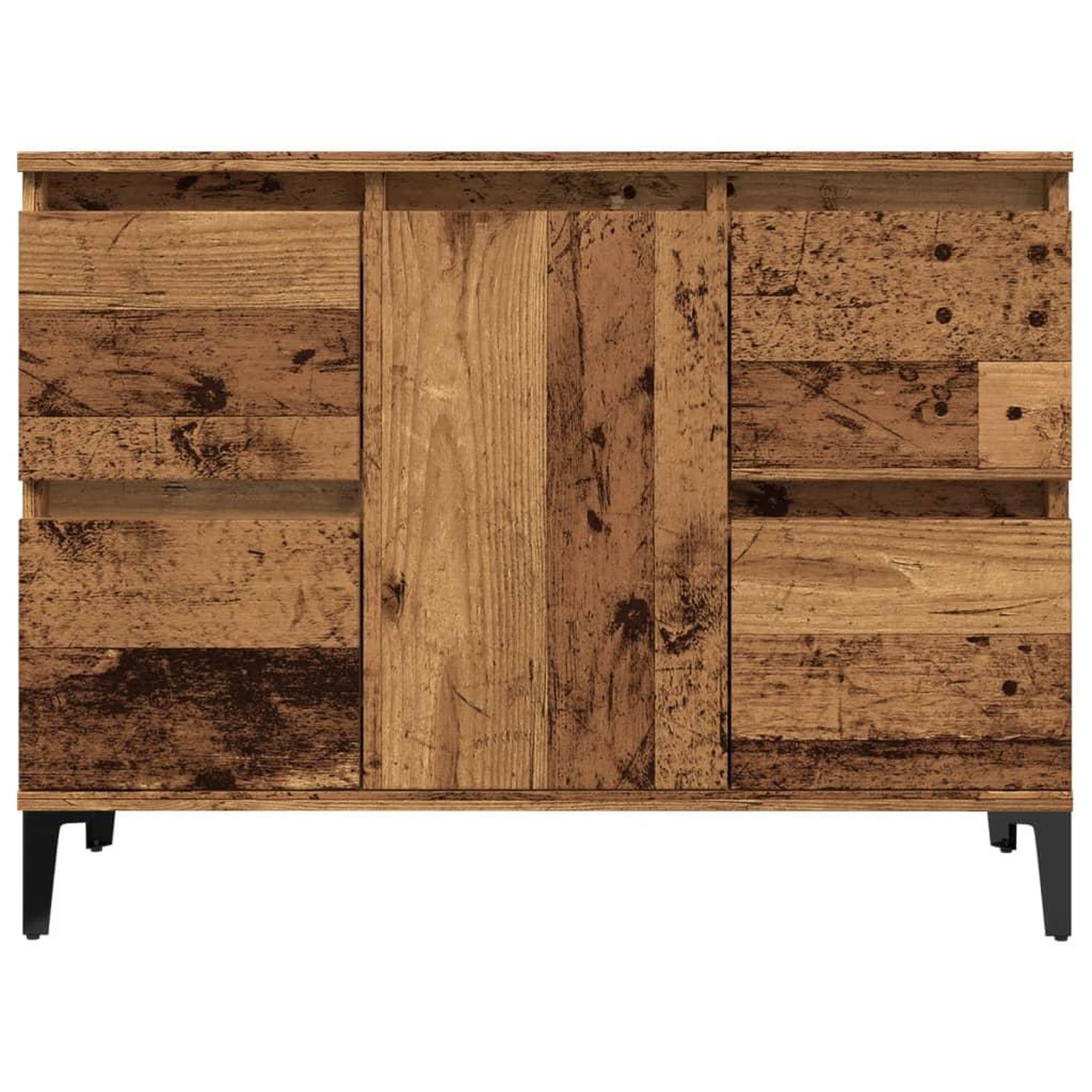 Voir la diapositive 4 : VIDAXL Armoire d'evier vieux bois 80x33x60 cm bois d'ingenierie