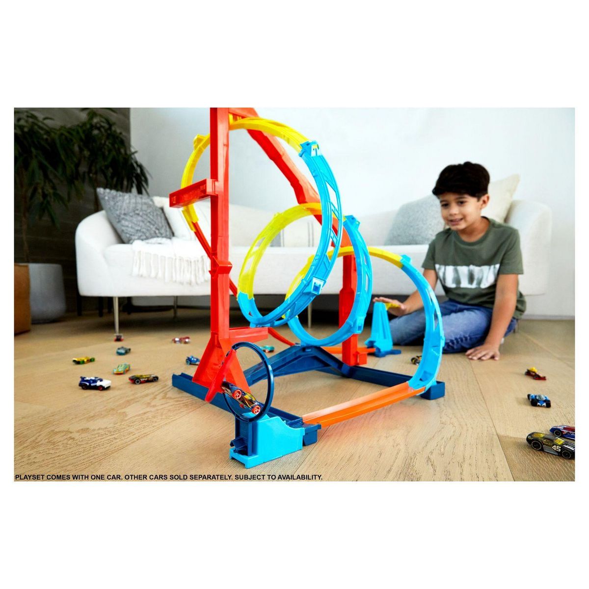 HOT WHEELS Coffret Spirale infernale - Hot Wheels Track Builder - Circuit / Petite voiture