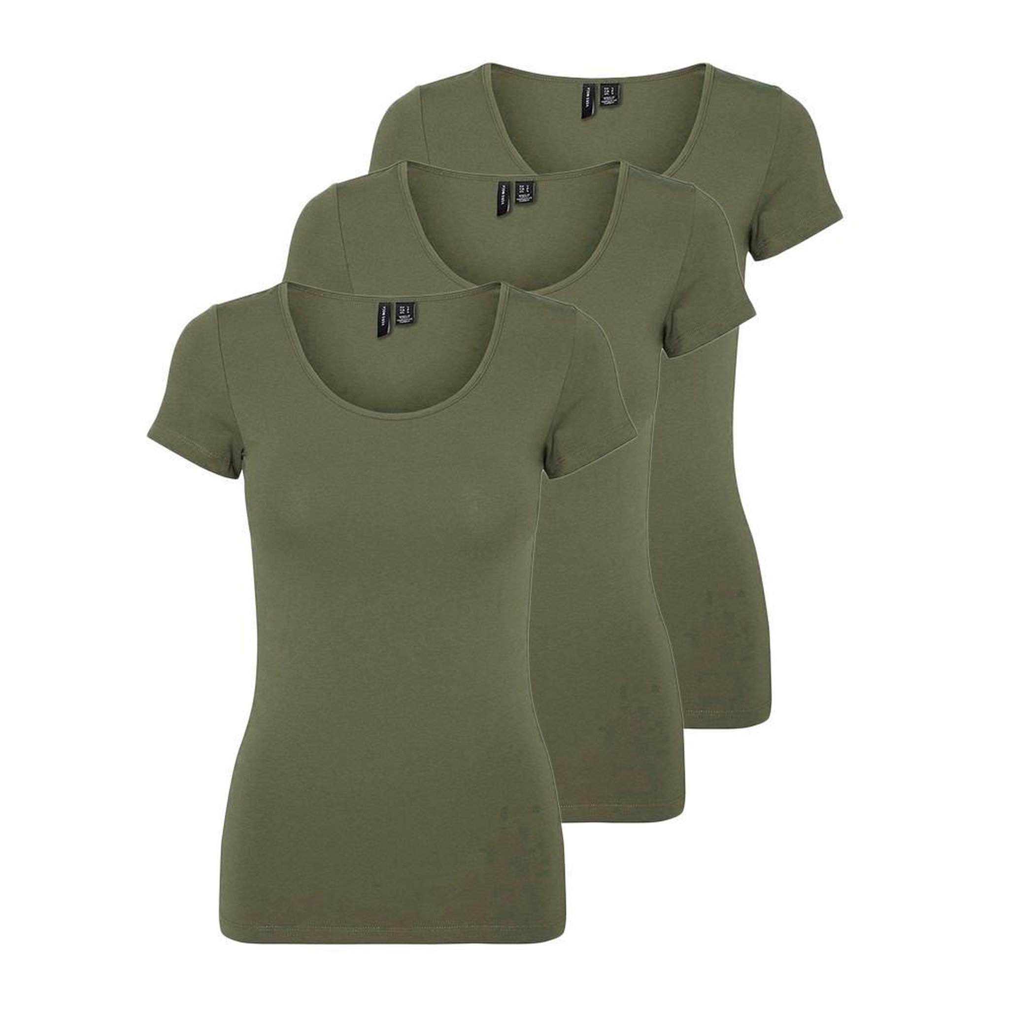 Vero Moda X3 T shirt  Femme Vero Moda Maxi. Coloris disponibles : Vert