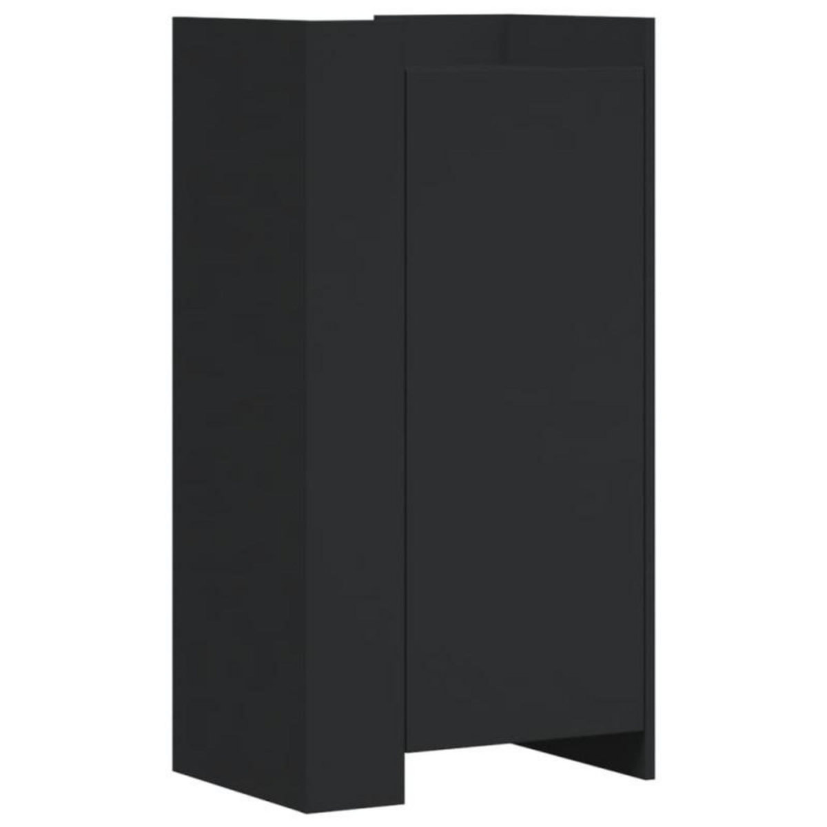 VIDAXL Armoire à chaussures noir 52x37,5x100 cm bois d ingénierie