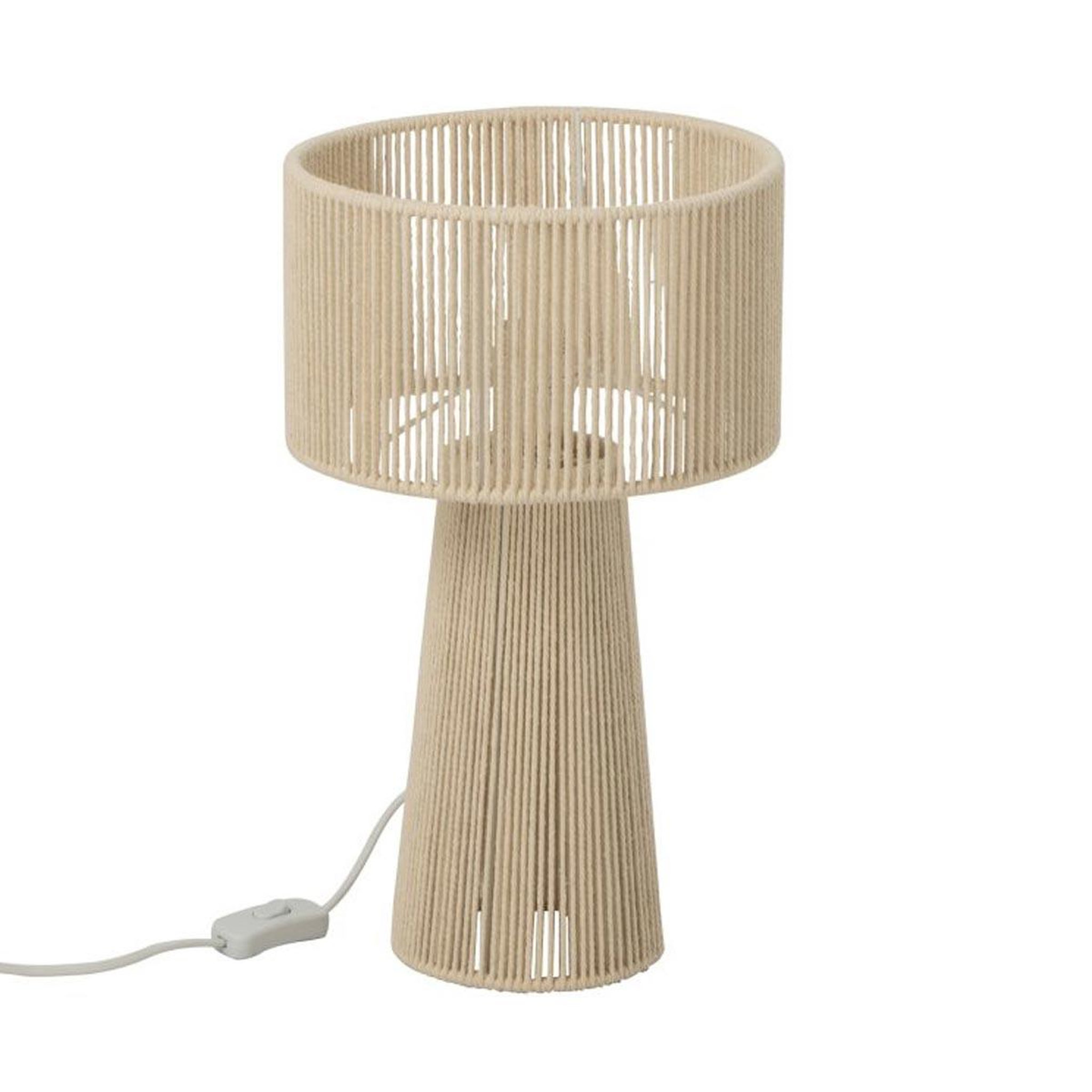 J-LINE Lampe à poser en papier  basile  40cm beige