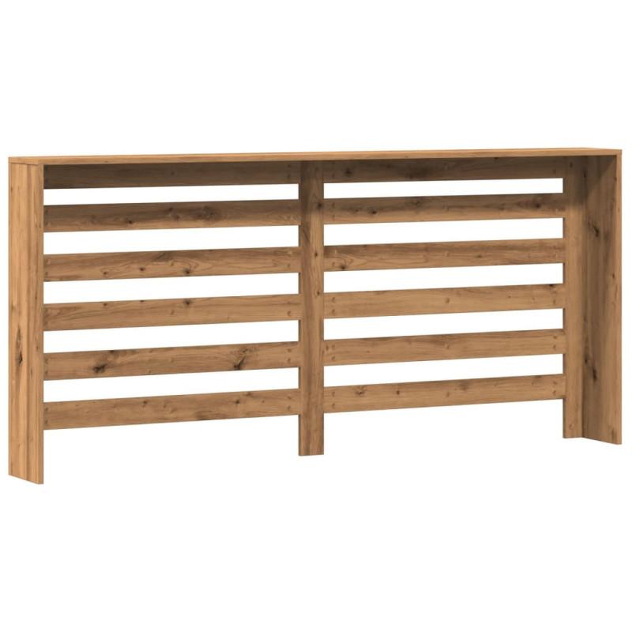 Voir la diapositive 5 : VIDAXL Cache radiateur chêne artisanal 175x20x82 cm bois d ingénierie
