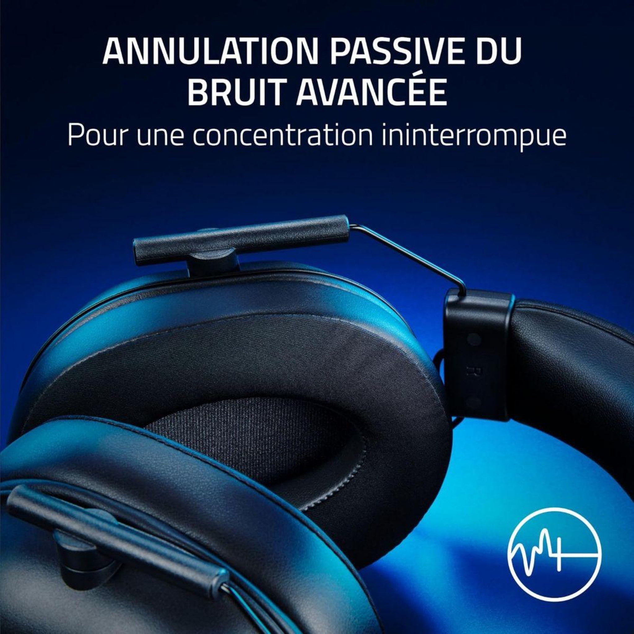 Voir la diapositive 5 : Razer Casque gamer Casque Gaming filaire Razer BlackShark V2 X sous licence PlayStation Blanc
