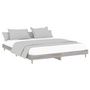 Voir la diapositive 3 : VIDAXL Cadre de lit sans matelas sonoma gris 200x200 cm