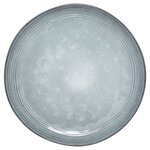 Assiette à dessert 22 cm grès FLOWER bleu