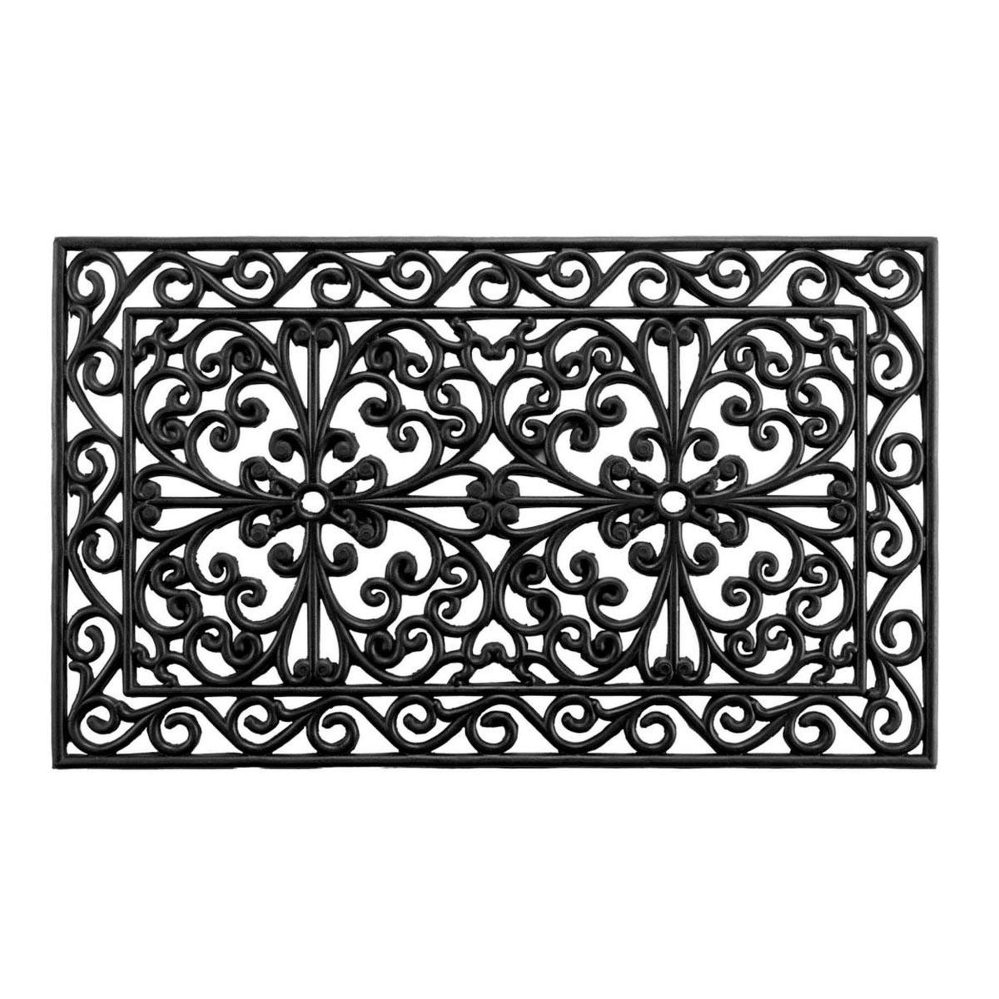 Douceur d'Intérieur Paillasson Ajouré  Sintra  45x75cm Noir