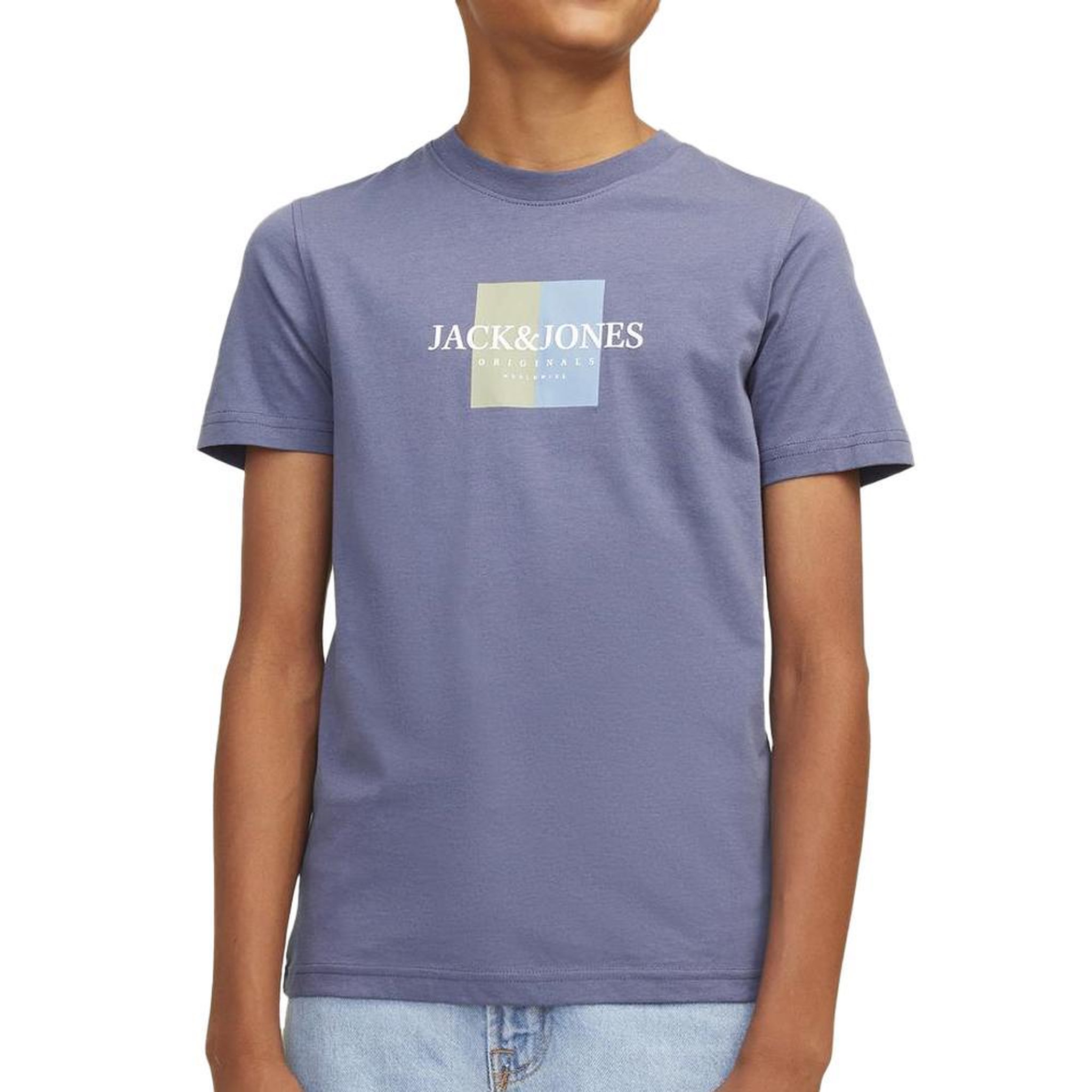 Jack & Jones T-shirt Bleu Garçon Jack & Jones Jorfre. Coloris disponibles : Bleu