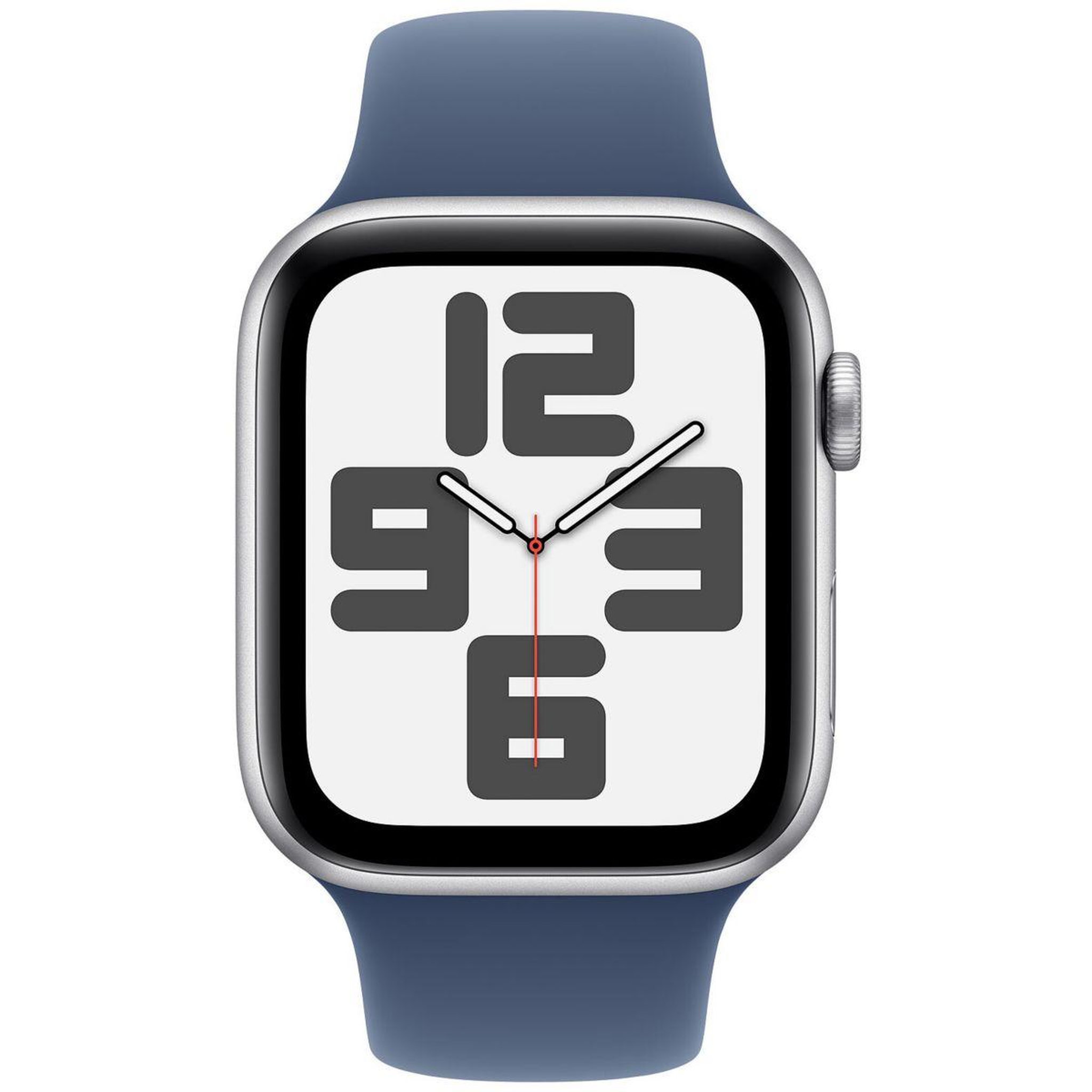 Voir la diapositive 2 : APPLE Montre connectée SE 44mm Argent/Denim M/L Cellular