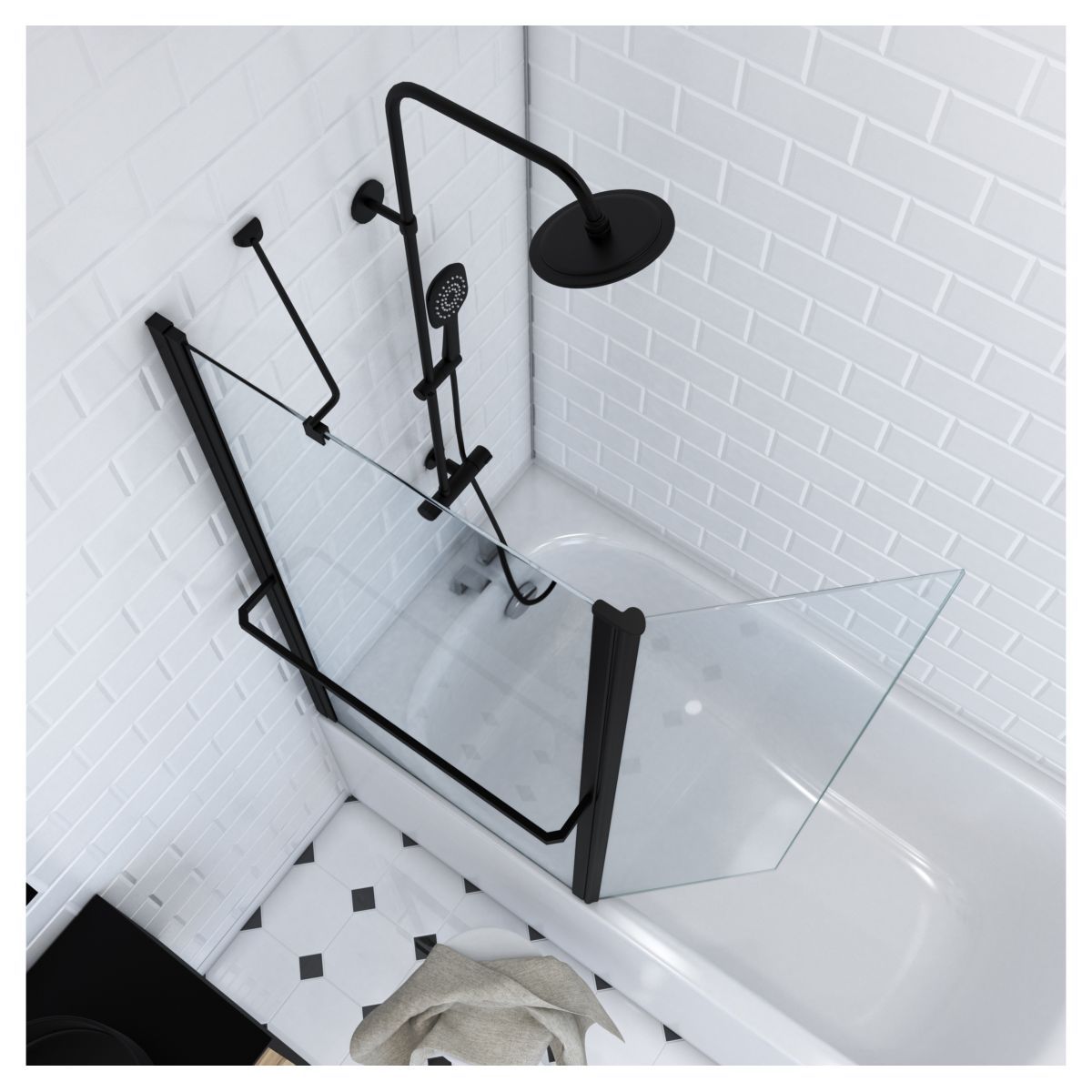 Pare baignoire IBIZA BLACK