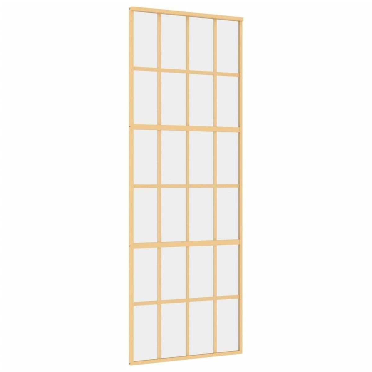 VIDAXL Porte coulissante dore 76x205 cm verre ESG clair et aluminium