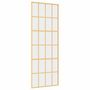 Voir la diapositive 2 : VIDAXL Porte coulissante dore 76x205 cm verre ESG clair et aluminium