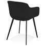 Voir la diapositive 4 : Paris Prix Fauteuil Design  Sead  80cm Noir