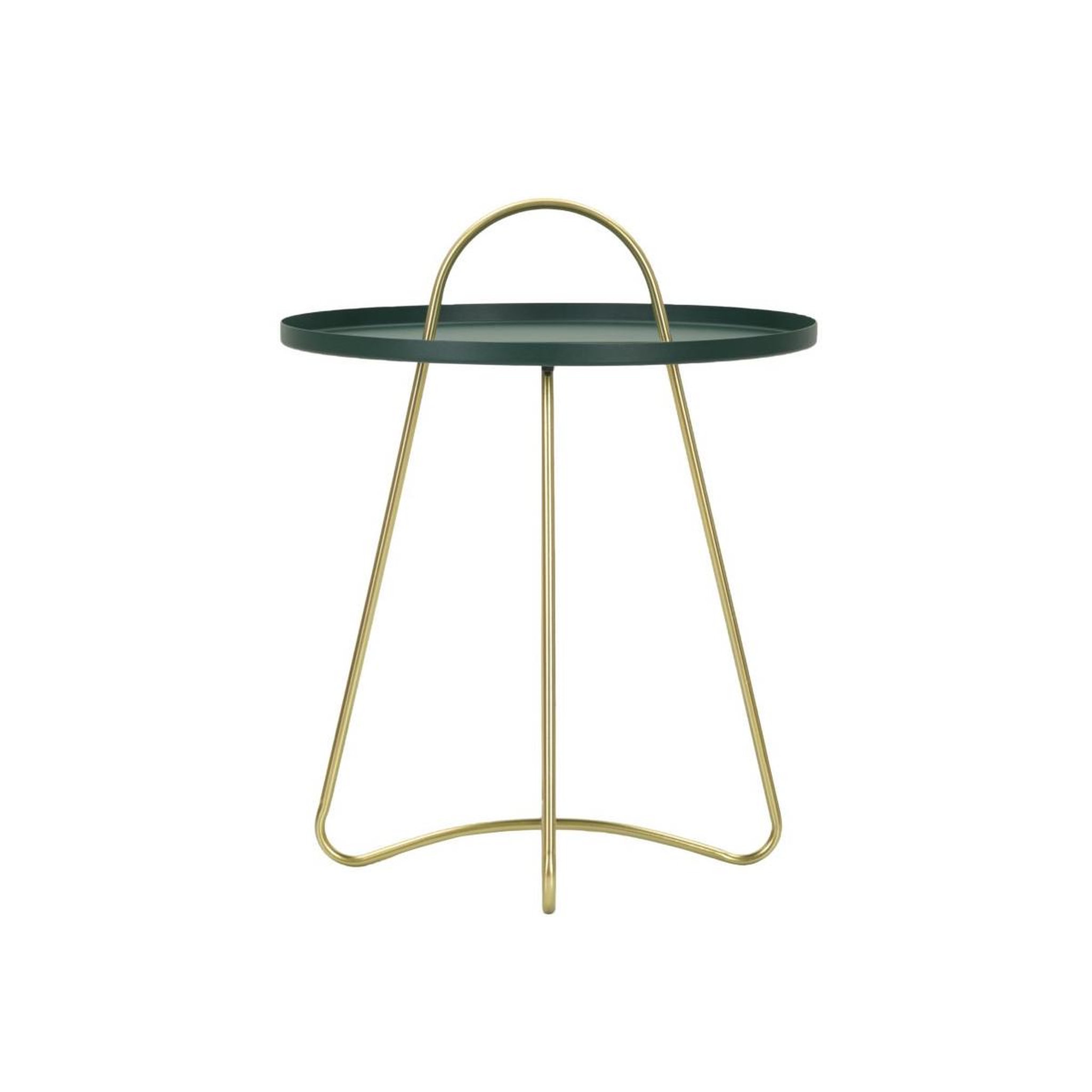 Voir la diapositive 2 : Paris Prix Table d'appoint design  grent  59cm vert & or