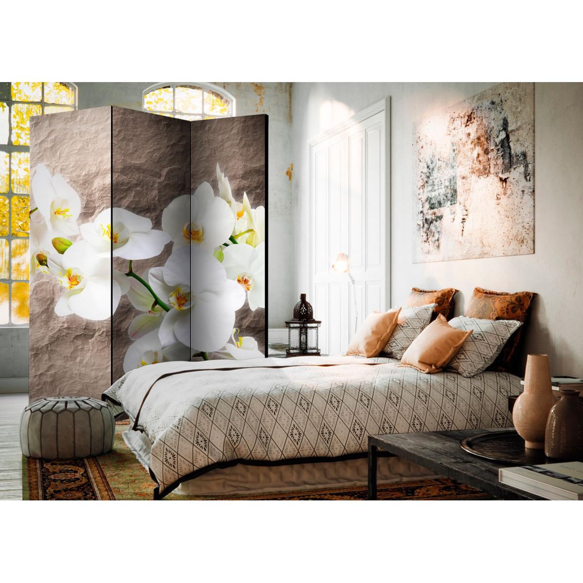 Voir la diapositive 2 : Paris Prix Paravent 3 volets  impeccability of the orchid  135x172cm