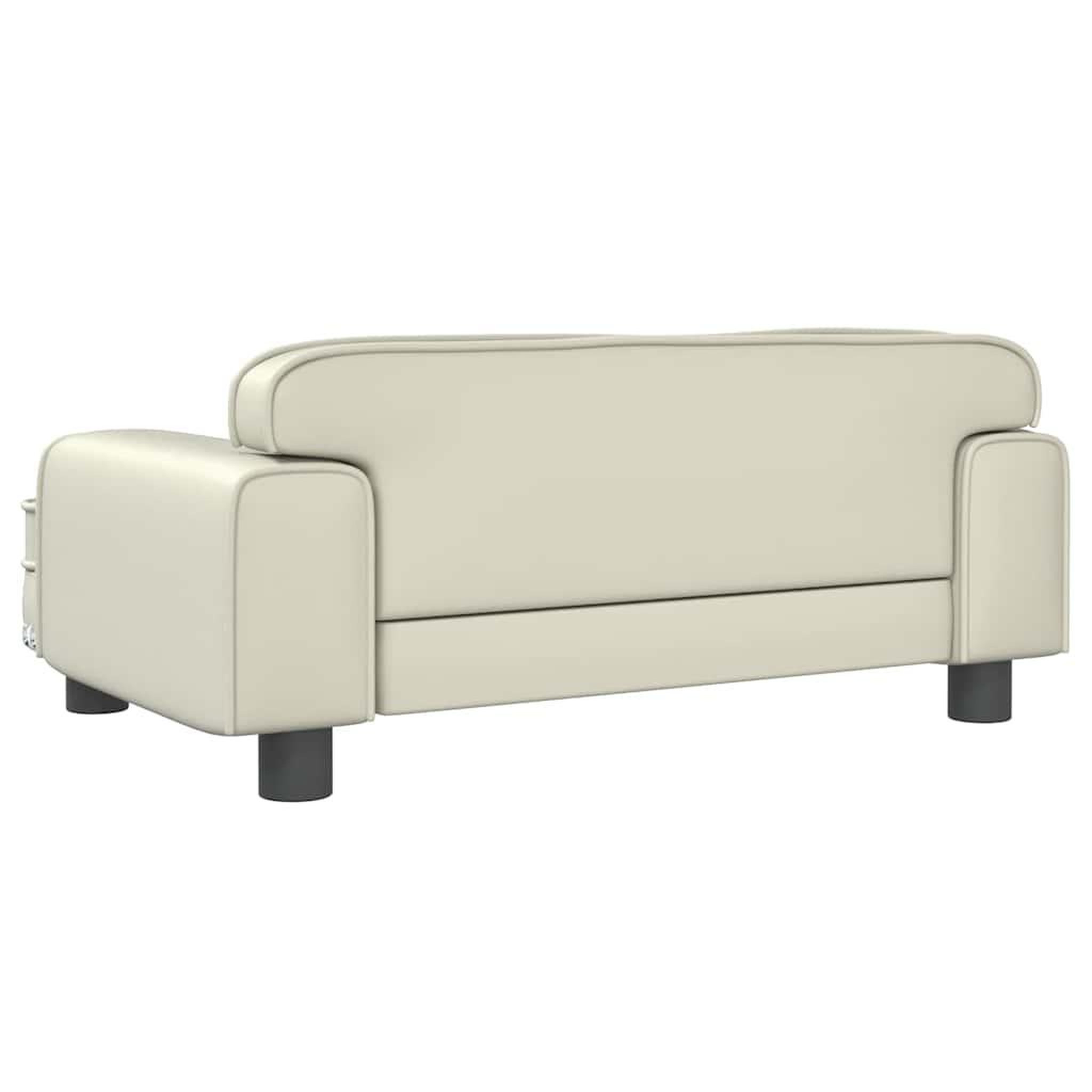 Voir la diapositive 5 : VIDAXL Lit pour chien creme 70x45x30 cm similicuir