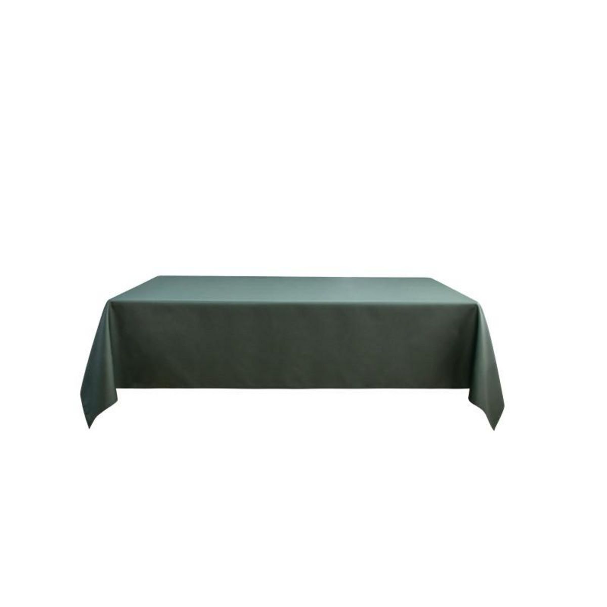 UNIVERS DECOR Nappe enduite avec traitement antitache Kaki rectangulaire 145 x 240 cm