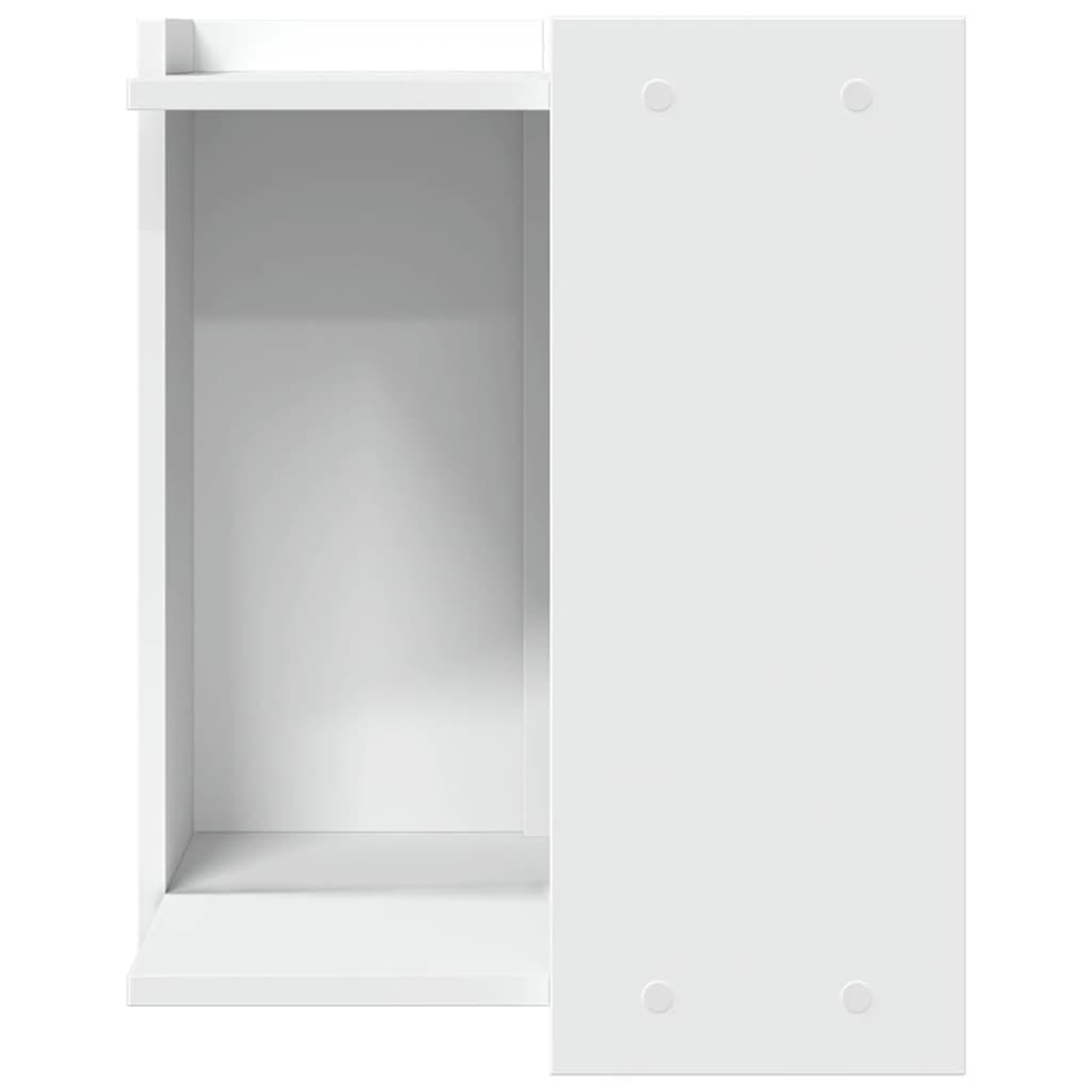 Voir la diapositive 4 : VIDAXL Meuble de bac a litiere pour chat blanc bois d'ingenierie