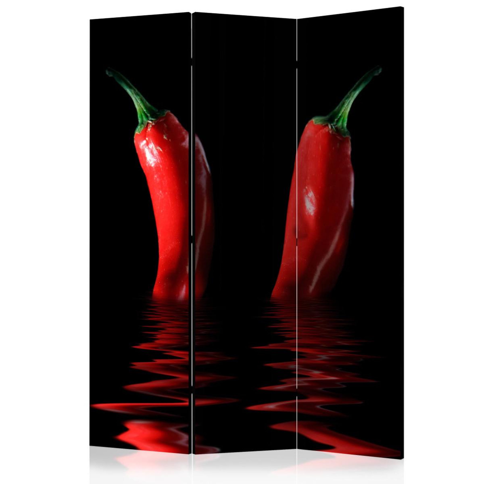 Paris Prix Paravent 3 volets  chili pepper  135x172cm