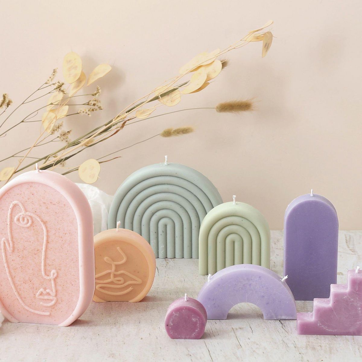 Graine créative Moule à bougie arc-en-ciel