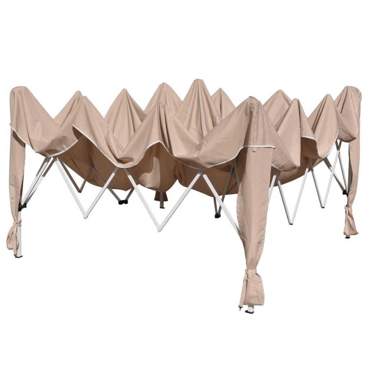 HI HI Tente de reception pliable 3 x 3 m beige